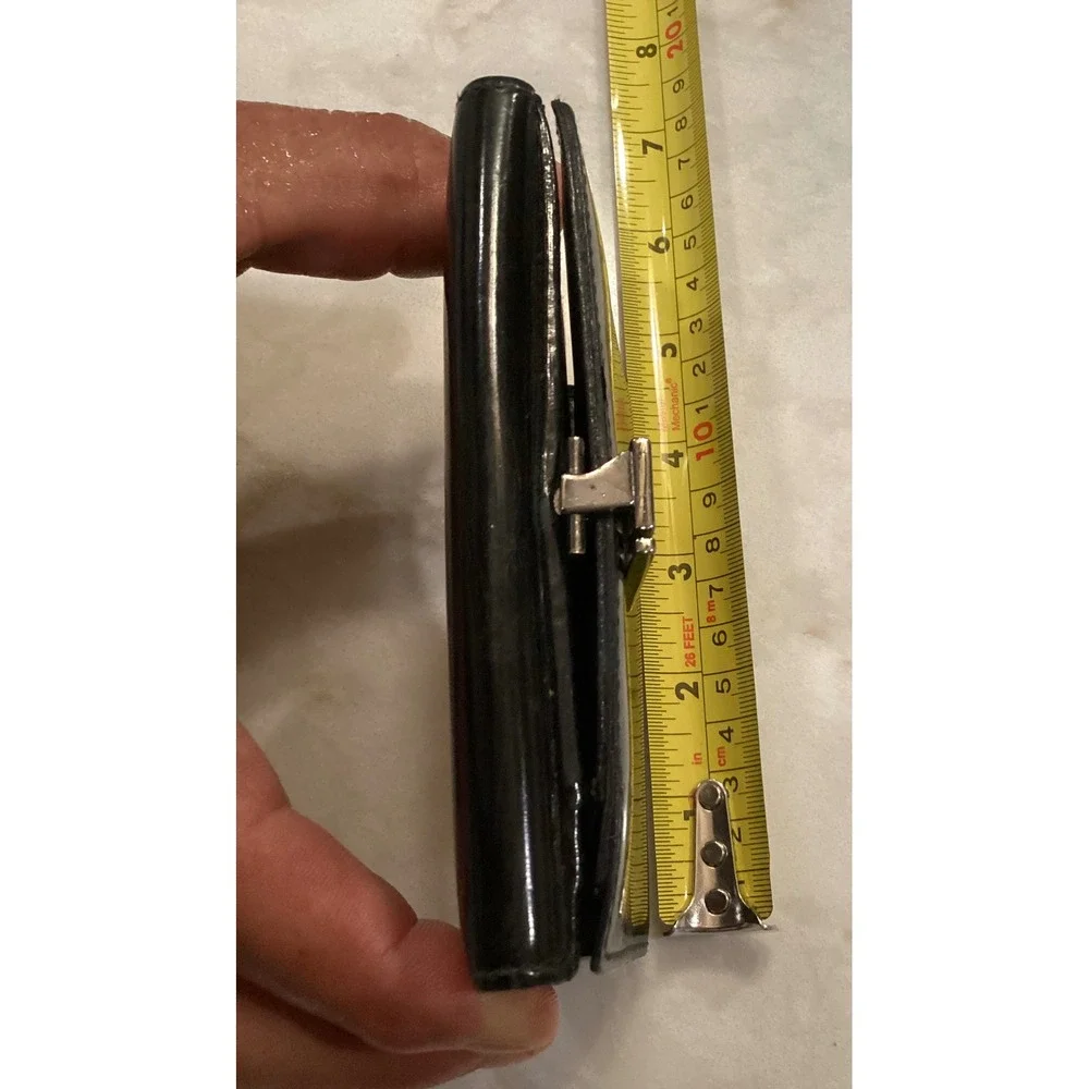 Gucci Black Leather Wallet‎ Coin Purse Card Holder Small